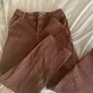 KOLHS Brown Women’s High Waisted Carpenter Jeans